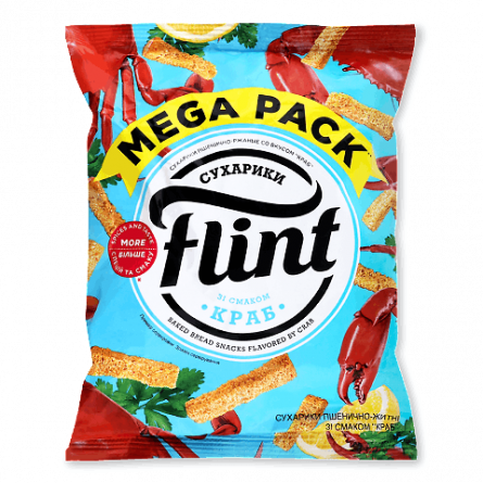 Сухарики Flint зі смаком краба