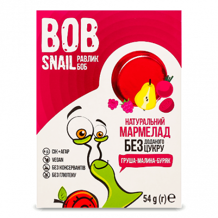 Мармелад Bob Snail груша-малина-буряк