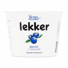 Йогурт Lekker чорниця 3% mini slide 1
