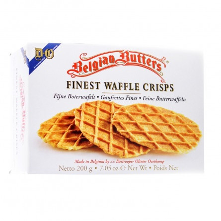 Печиво Belgian Butters Finest Waffle Crisps вершкове вафельне 200г