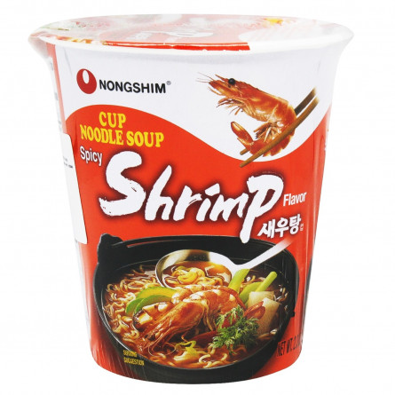 Локшина Nongshim Shrimp в стакані 67г