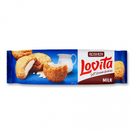 Печиво Roshen Lovita Soft Cream Cookies milk slide 1