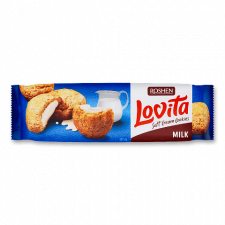Печиво Roshen Lovita Soft Cream Cookies milk mini slide 1