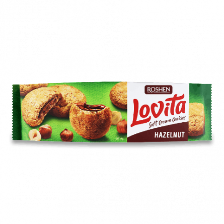 Печиво Roshen Lovita Soft Cream Cookies hazelnut slide 1