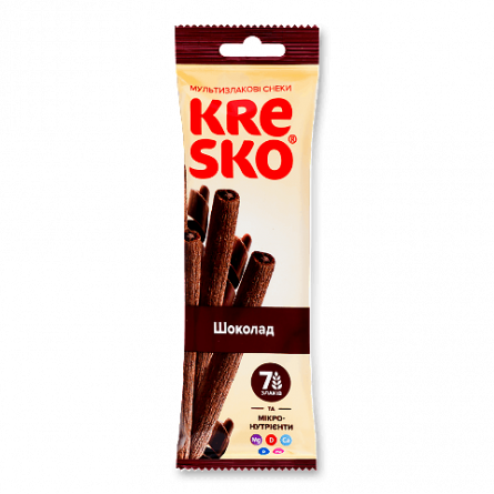Печиво «АВК» Kresko хрусткі трубочки з шоколадним смаком