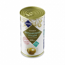 Оливки «Премія»® зелені фаршировані з тунцем mini slide 1