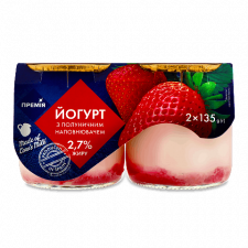 Йогурт «Премія»® з полуницею 2,4% mini slide 1