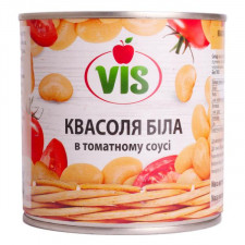Квасоля Vis біла в томатному соусі стерилізована mini slide 1