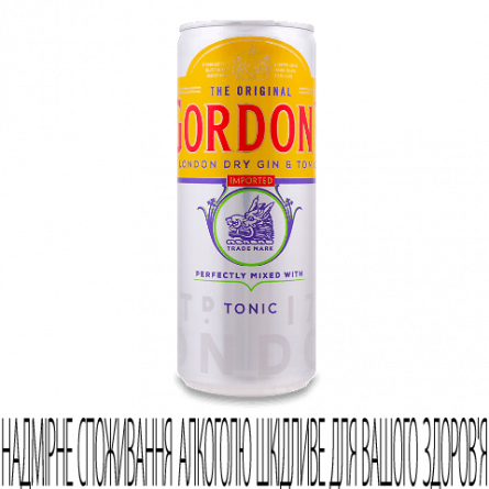 Напій слабоалкогольний Gordon's Gin&amp;Tonic з/б slide 1