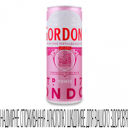 Напій слабоалкогольний Gordon's Pink GinTonic з/б