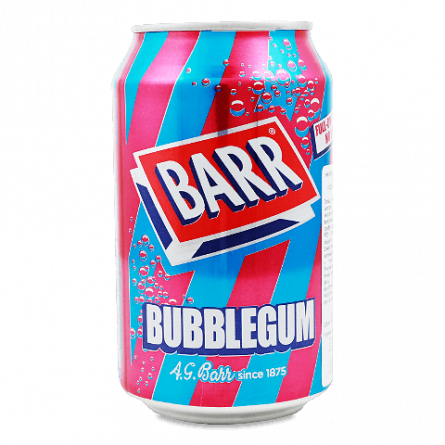 Напій Barr Bubblegum безалкогольний газований з/б