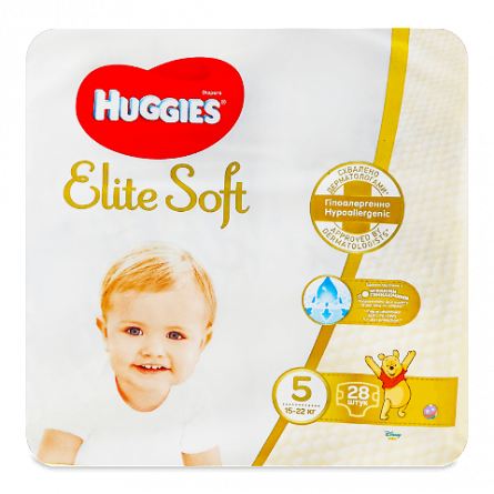 Підгузки Huggies Elite Soft 5 (15-22 кг) slide 1