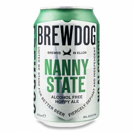 Пиво BrewDog Nanny State світле безалкогольне з/б slide 1