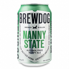 Пиво BrewDog Nanny State світле безалкогольне з/б mini slide 1