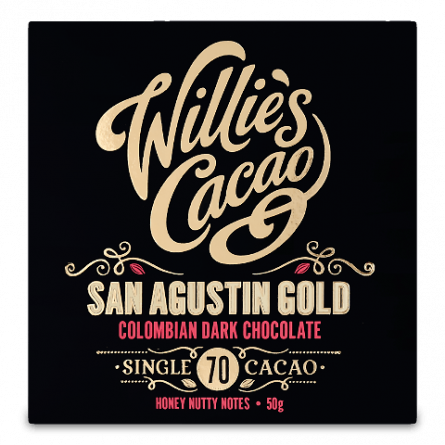 Шоколад чорний Willie's з регіону Сан-Агустін 88% slide 1