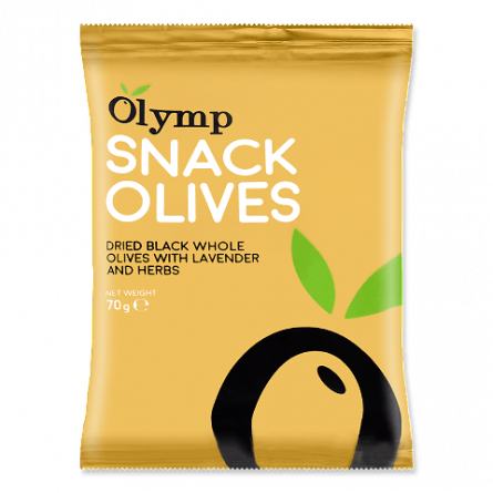 Оливки Olymp з лавандою і травами в'ялені чорні