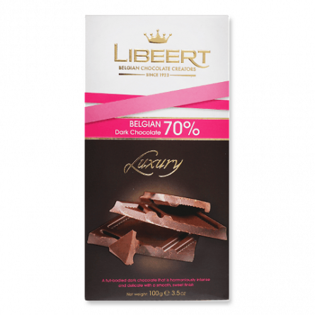 Шоколад чорний Libeert 70%