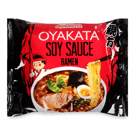 Локшина швидкого приготування Oyakata «Рамен» зі смаком соєвого соусу