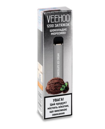 Цигарка електронна одноразова Veehoo 1200 «Шоколадне морозиво»