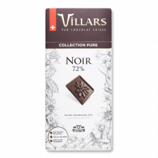 Шоколад Villars какао 72% mini slide 1