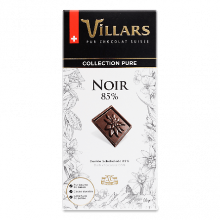 Шоколад чорний Villars 85%