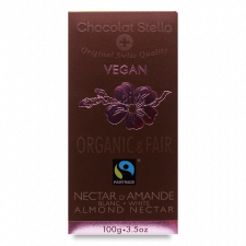 Шоколад білий Chocolat Stella з мигдалем органічний mini slide 1
