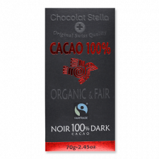 Шоколад чорний Chocolat Stella з ваніллю 100% органічний mini slide 1