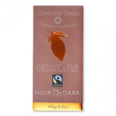 Шоколад чорний Chocolat Stella органічний 75%