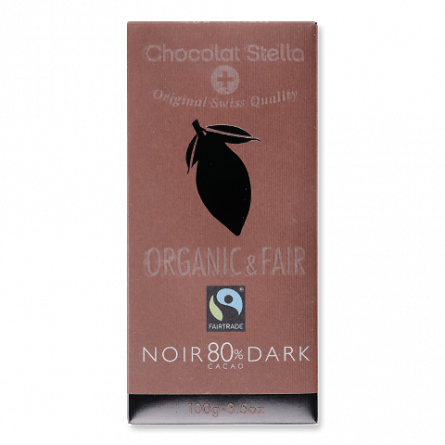 Шоколад Chocolat Stella чорний органічний 80% slide 1