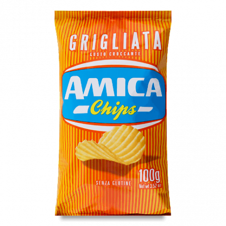 Чипси Amica картопляні рифлені з сіллю slide 1