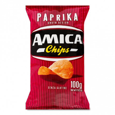 Чипси Amica картопляні зі смаком паприки slide 1
