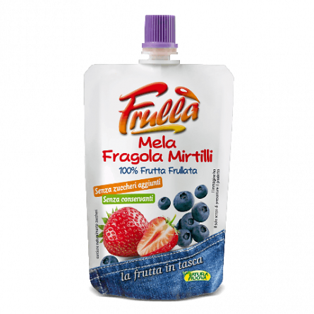 Пюре фруктове Frulla полуниця-чорниця без цукру і без консервантів slide 1