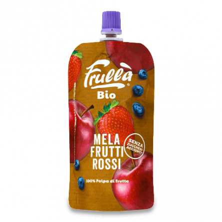 Пюре Natura nuova з червоних фруктів без цукру органічне