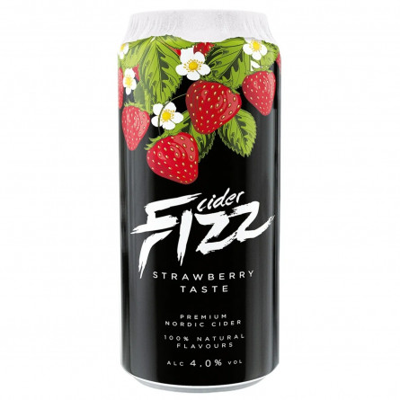 Сидр Fizz Strawberry 4,5% 0,5л slide 1