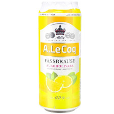 Пиво A.Le Coq зі смаком лимону безалкогольне 0,5л mini slide 1