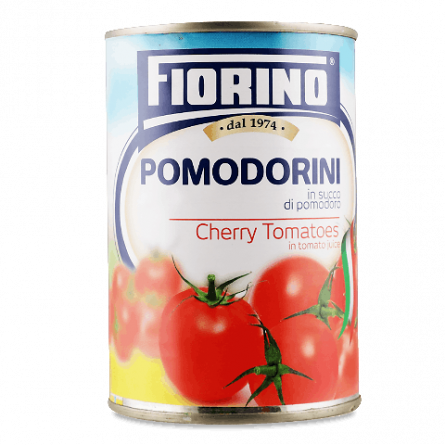 Томати Fiorino чері цілі в томатному соку slide 1