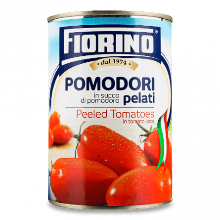 Томати Fiorino очищені цілі в томатному соку slide 1