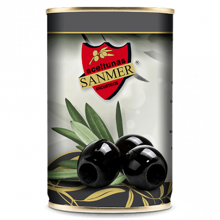 Оливки Sanmer чорні без кісточки slide 1