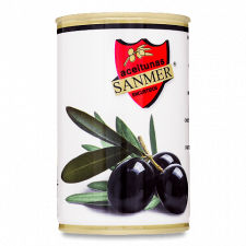 Оливки Sanmer чорні з кісточкою mini slide 1