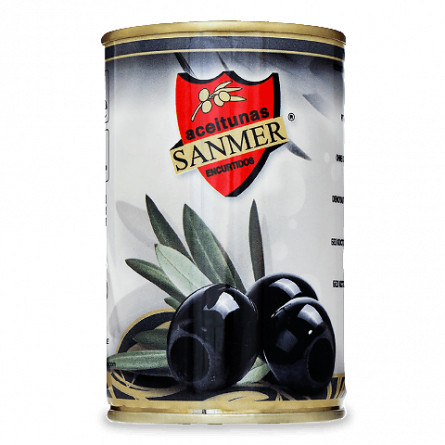 Оливки Sanmer чорні без кісточки slide 1