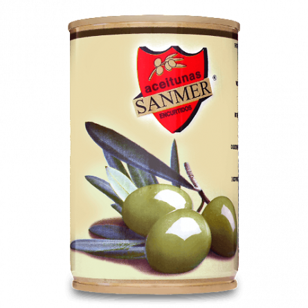 Оливки Sanmer зелені з кісточкою