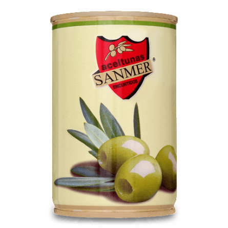 Оливки Sanmer зелені без кісточки slide 1