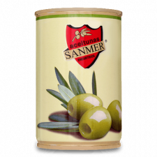 Оливки Sanmer зелені без кісточки mini slide 1