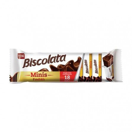 Вафлі Biscolata Minis Findikli з горіхов кремом B* slide 1