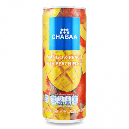 Напій Chabaa Mango & Peach Juice з/б slide 1