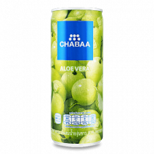 Напій Chabaa White Grape Juice & Aloe vera з/б mini slide 1