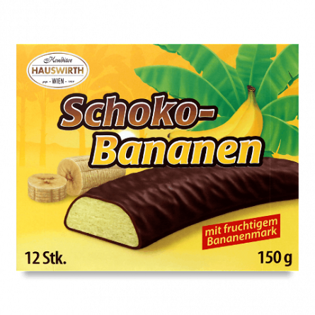 Цукерки Hauswirth з банановою начинкою шоколадні slide 1