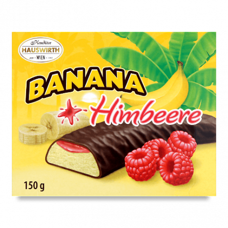 Цукерки Hauswirth банан-малина шоколадні