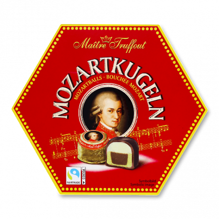 Цукерки Maitre Truffout Mozartkugeln з марципаном slide 1