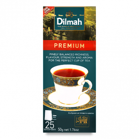Чай Dilmah преміум з ярликом